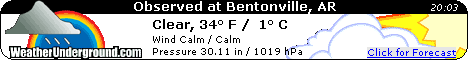 Click for Bentonville, Arkansas Forecast